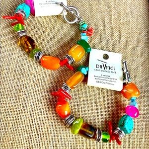 Colorful Bead & Stone Bracelet